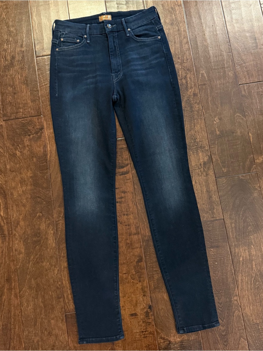 MOTHER High Waisted Looker Coffee, Tea or Me Jeans